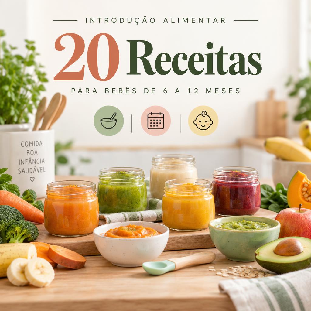 20 receitas de 6 a 12 meses
