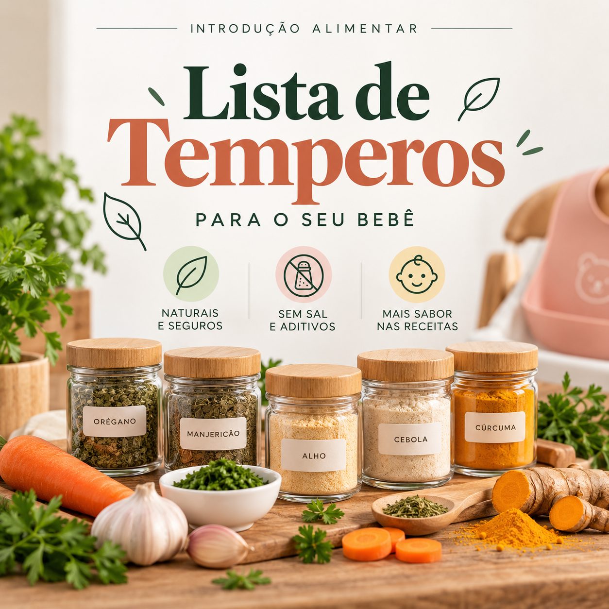 Lista de temperos permitidos